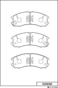 MK Kashiyama D3053M - Bremžu uzliku kompl., Disku bremzes www.autospares.lv