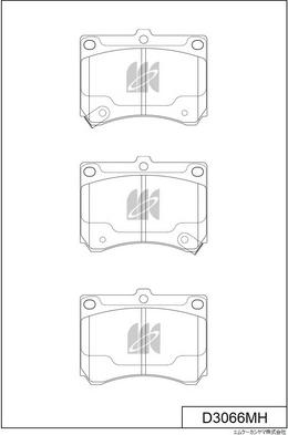 MK Kashiyama D3066MH - Bremžu uzliku kompl., Disku bremzes autospares.lv