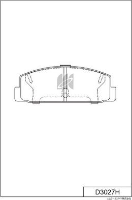 MK Kashiyama D3027H - Bremžu uzliku kompl., Disku bremzes www.autospares.lv