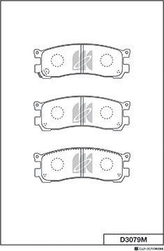 MK Kashiyama D3079M - Bremžu uzliku kompl., Disku bremzes autospares.lv