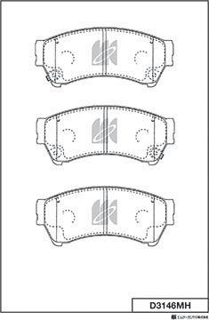 MK Kashiyama D3146MH - Bremžu uzliku kompl., Disku bremzes www.autospares.lv