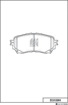 MK Kashiyama D3159H - Bremžu uzliku kompl., Disku bremzes www.autospares.lv