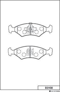 MK Kashiyama D3108 - Bremžu uzliku kompl., Disku bremzes www.autospares.lv