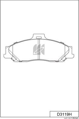 MK Kashiyama D3119H - Bremžu uzliku kompl., Disku bremzes www.autospares.lv