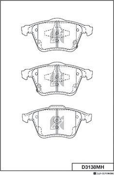 MK Kashiyama D3138MH - Bremžu uzliku kompl., Disku bremzes www.autospares.lv