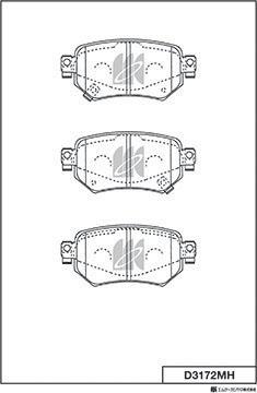 MK Kashiyama D3172MH - Bremžu uzliku kompl., Disku bremzes www.autospares.lv