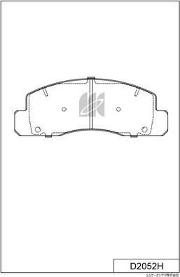 MK Kashiyama D2052H - Bremžu uzliku kompl., Disku bremzes www.autospares.lv