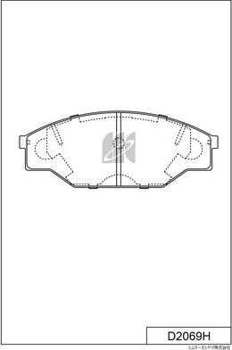 MK Kashiyama D2069H - Bremžu uzliku kompl., Disku bremzes www.autospares.lv