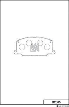 MK Kashiyama D2065 - Bremžu uzliku kompl., Disku bremzes www.autospares.lv