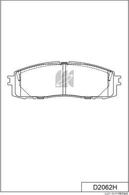 MK Kashiyama D2062H - Bremžu uzliku kompl., Disku bremzes www.autospares.lv