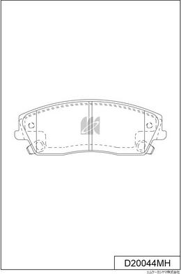 MK Kashiyama D20044MH - Bremžu uzliku kompl., Disku bremzes www.autospares.lv