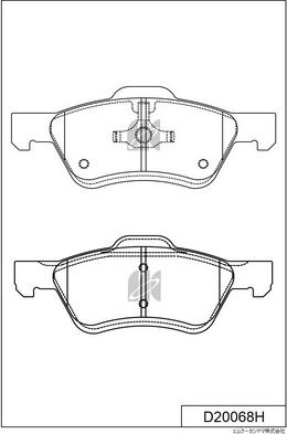 MK Kashiyama D20068H - Bremžu uzliku kompl., Disku bremzes autospares.lv