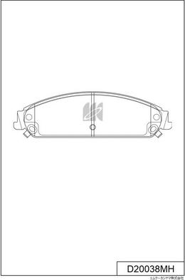 MK Kashiyama D20038MH - Bremžu uzliku kompl., Disku bremzes www.autospares.lv