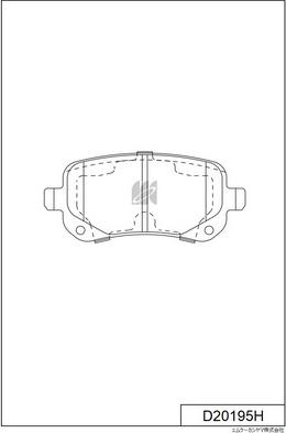 MK Kashiyama D20195H - Bremžu uzliku kompl., Disku bremzes www.autospares.lv