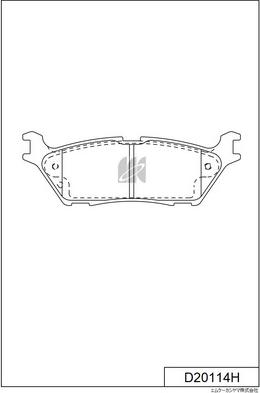 MK Kashiyama D20114H - Bremžu uzliku kompl., Disku bremzes www.autospares.lv