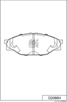 MK Kashiyama D2086H - Bremžu uzliku kompl., Disku bremzes www.autospares.lv