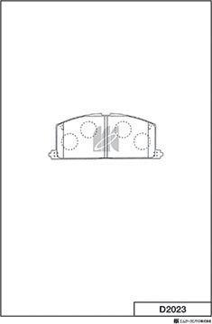 MK Kashiyama D2023 - Brake Pad Set, disc brake www.autospares.lv