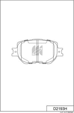 MK Kashiyama D2193H - Bremžu uzliku kompl., Disku bremzes www.autospares.lv