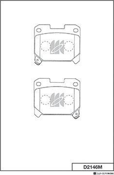 MK Kashiyama D2146M - Bremžu uzliku kompl., Disku bremzes www.autospares.lv