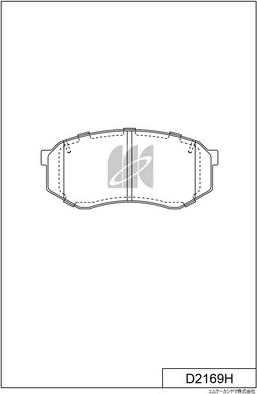 MK Kashiyama D2169H - Bremžu uzliku kompl., Disku bremzes autospares.lv