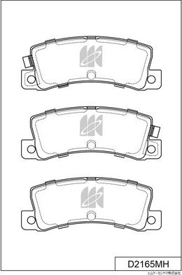 MK Kashiyama D2165MH - Bremžu uzliku kompl., Disku bremzes www.autospares.lv