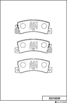 MK Kashiyama D2165M - Bremžu uzliku kompl., Disku bremzes www.autospares.lv