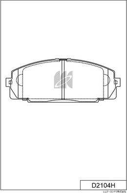 MK Kashiyama D2104H - Bremžu uzliku kompl., Disku bremzes www.autospares.lv