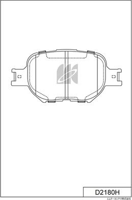 MK Kashiyama D2180H - Bremžu uzliku kompl., Disku bremzes www.autospares.lv