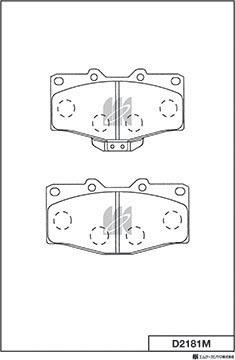 MK Kashiyama D2181M - Bremžu uzliku kompl., Disku bremzes www.autospares.lv