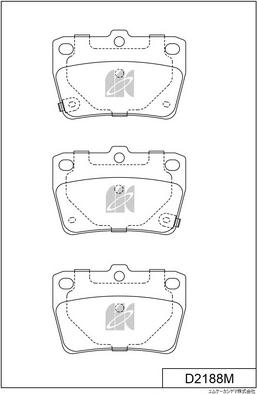 MK Kashiyama D2188MH - Bremžu uzliku kompl., Disku bremzes www.autospares.lv