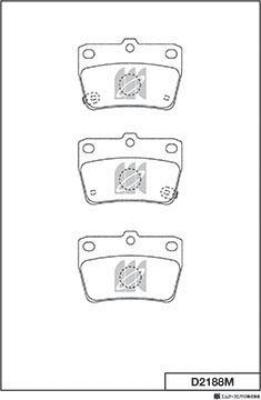 DJ Parts BP1012 - Bremžu uzliku kompl., Disku bremzes www.autospares.lv