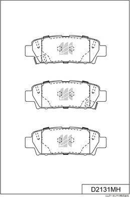 MK Kashiyama D2131MH - Bremžu uzliku kompl., Disku bremzes www.autospares.lv