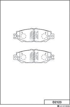 MK Kashiyama D2123 - Bremžu uzliku kompl., Disku bremzes www.autospares.lv