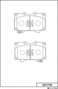 MK Kashiyama D2177M - Bremžu uzliku kompl., Disku bremzes www.autospares.lv