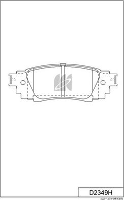 MK Kashiyama D2349H - Bremžu uzliku kompl., Disku bremzes www.autospares.lv