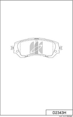 MK Kashiyama D2343H - Bremžu uzliku kompl., Disku bremzes autospares.lv