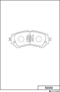 MK Kashiyama D2343 - Bremžu uzliku kompl., Disku bremzes autospares.lv