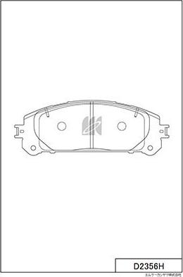 MK Kashiyama D2356H - Bremžu uzliku kompl., Disku bremzes www.autospares.lv