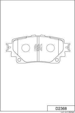 MK Kashiyama D2368 - Bremžu uzliku kompl., Disku bremzes www.autospares.lv