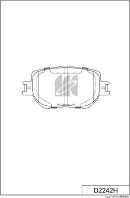 MK Kashiyama D2242H - Bremžu uzliku kompl., Disku bremzes www.autospares.lv