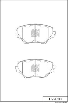 MK Kashiyama D2202H - Bremžu uzliku kompl., Disku bremzes www.autospares.lv