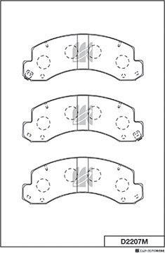 MK Kashiyama D2207M - Bremžu uzliku kompl., Disku bremzes www.autospares.lv