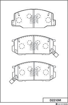 MK Kashiyama D2210M - Bremžu uzliku kompl., Disku bremzes www.autospares.lv