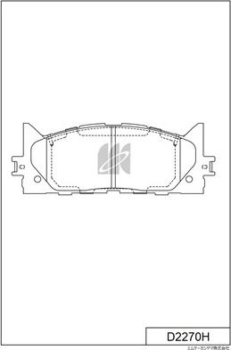 MK Kashiyama D2270H - Bremžu uzliku kompl., Disku bremzes www.autospares.lv