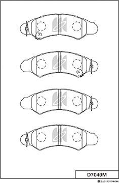 MK Kashiyama D7049M - Bremžu uzliku kompl., Disku bremzes www.autospares.lv