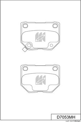 MK Kashiyama D7053MH - Bremžu uzliku kompl., Disku bremzes autospares.lv