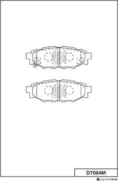 MK Kashiyama D7064M - Bremžu uzliku kompl., Disku bremzes www.autospares.lv