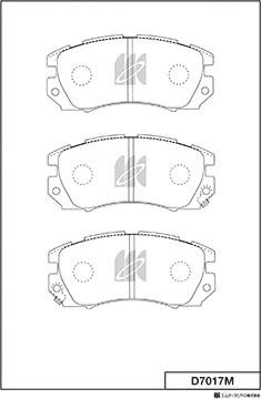 MK Kashiyama D7017M - Bremžu uzliku kompl., Disku bremzes www.autospares.lv