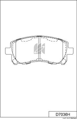 MK Kashiyama D7036H - Bremžu uzliku kompl., Disku bremzes www.autospares.lv