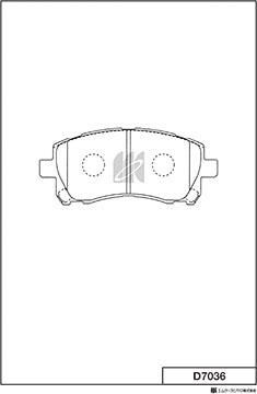 MK Kashiyama D7036 - Bremžu uzliku kompl., Disku bremzes www.autospares.lv